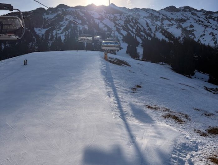Morgens waren die Bedingungen aber wieder perfekt, hier am Grenzwieslift!